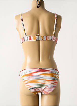 Costum de baie din două piese elasticitate top triunghiuri portocalie WATERCULT femeie