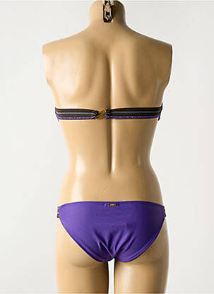 Costum de baie din două piese elasticitate top bentiță violet LUNA femeie