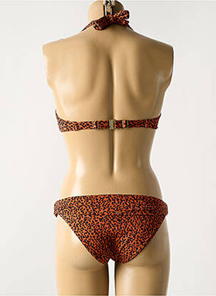 Costum de baie din două piese elasticitate top sutien modelat maro BLUELOBSTER femeie