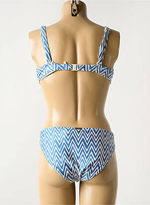 Costum de baie din două piese elasticitate top sutien modelat albastru WATERCULT femeie