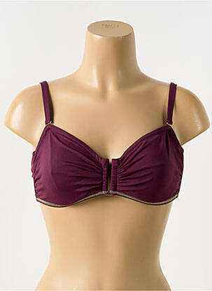 Sutien de costum de baie elasticitate sutien cupe întregi cu decolteu înalt violet BLUELOBSTER femeie