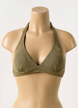 Sutien de costum de baie elasticitate top triunghiuri verde BLUELOBSTER femeie