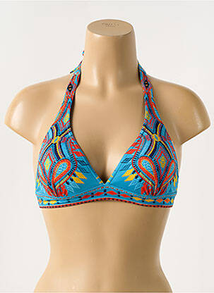 Sutien de costum de baie elasticitate top triunghiuri albastru BLUELOBSTER femeie