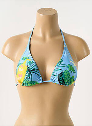 Sutien de costum de baie elasticitate top triunghiuri albastru BLUELOBSTER femeie