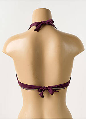 Sutien de costum de baie elasticitate top triunghiuri violet BLUELOBSTER femeie