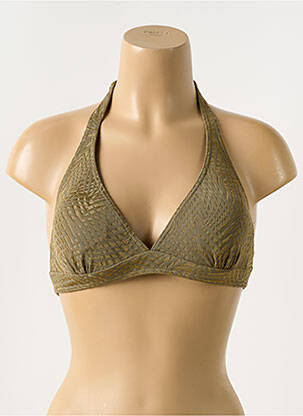 Sutien de costum de baie elasticitate top triunghiuri verde BLUELOBSTER femeie