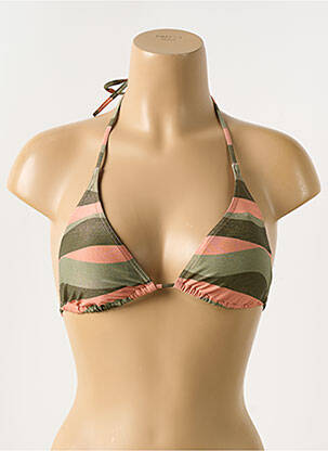 Sutien de costum de baie elasticitate top triunghiuri verde BLUELOBSTER femeie