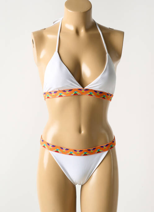 Costum de baie din două piese alb LUNA femeie