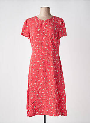 Rochie midi roșu SUPERDRY femeie