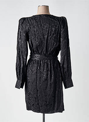 Rochie midi imprimeu floral mâneci lungi negru LA PETITE ETOILE femeie