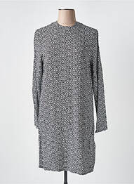 Rochie midi mâneci lungi mâneci lungi negru SUPERDRY femme