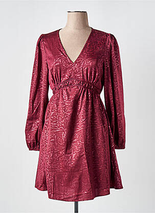 Rochie scurtă mâneci lungi mâneci lungi roșu CERISE BLUE femeie