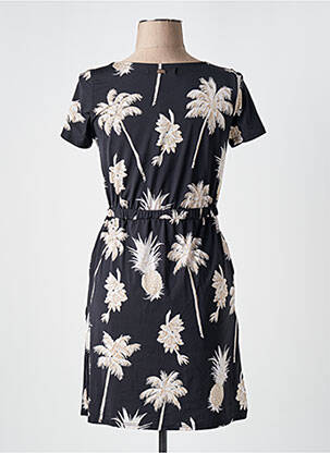 Rochie scurtă croială fluidă mâneci scurte negru BANANA MOON femeie