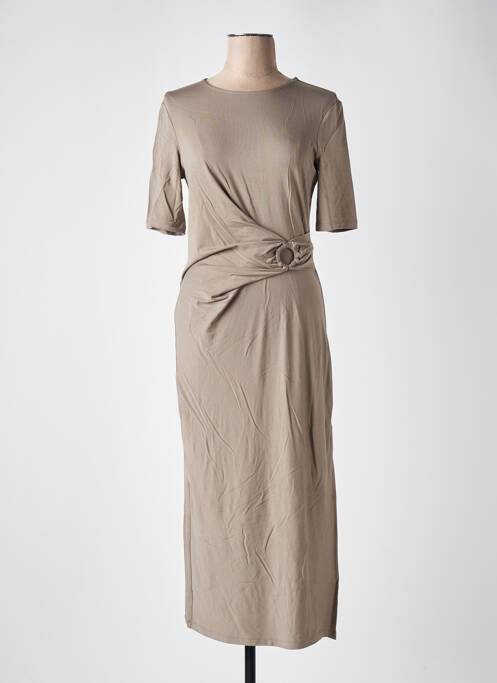 Rochie midi maro YAYA femeie