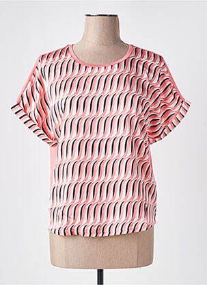 Tricou croială dreaptă mâneci scurte roz VERO MODA femeie