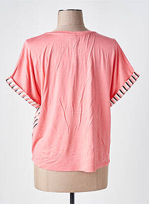 Tricou croială dreaptă mâneci scurte roz VERO MODA femeie