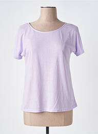 Tricou elasticitate mâneci scurte violet VERO MODA femeie