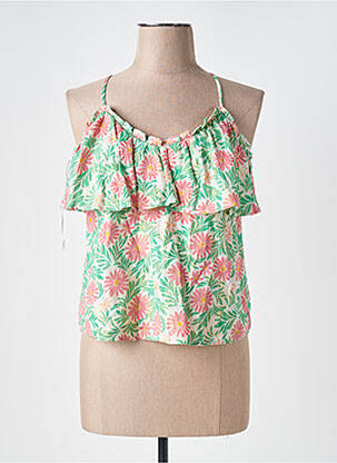 Top țesătură crep bretele subțiri alb VERO MODA femeie