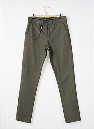 Pantalon chino țesătură melanj mărime normală verde SALSA bărbat