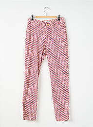 Pantalon chino țesătură poplin mărime normală violet KANOPE femme