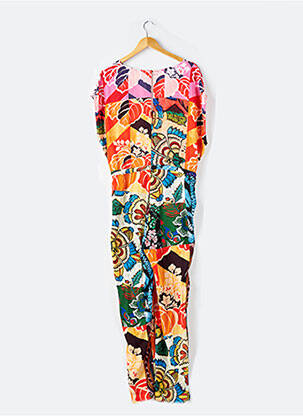 Salopetă-pantalon țesătură crep fără mâneci negru DESIGUAL femeie