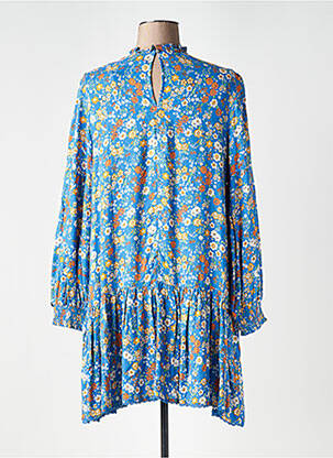 Rochie scurtă croială evazată mâneci lungi albastru SUPERDRY femeie