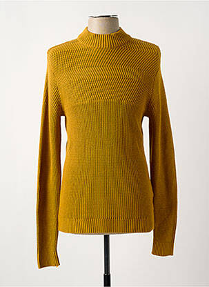 Pulover țesătură moale și aerisită mâneci lungi galben SELECTED homme