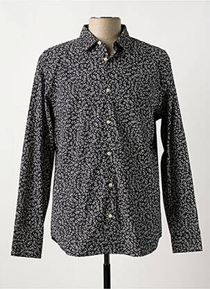 Cămașă cu mâneci lungi negru SELECTED bărbat