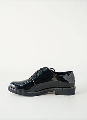 Derby-uri material neted toc plat până la 3 cm negru MOLLY BRACKEN femeie