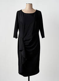 Rochie midi mâneci 3/4 mâneci 3/4 negru RINASCIMENTO femme