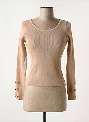 Pulover bej FRIME femeie