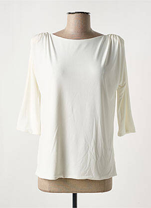 Top alb BRUNA femeie