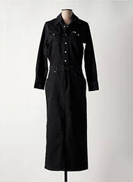 Rochie lungă mâneci lungi mâneci lungi negru WRANGLER femme