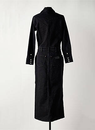 Rochie lungă mâneci lungi mâneci lungi negru WRANGLER femeie