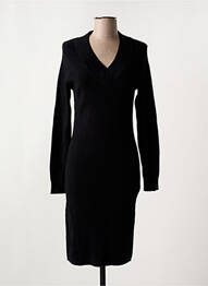 Rochie pulover guler în v mâneci lungi negru B.YOUNG femeie