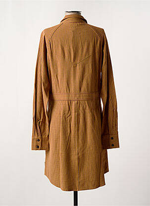 Rochie midi mâneci lungi mâneci lungi galben WRANGLER femeie