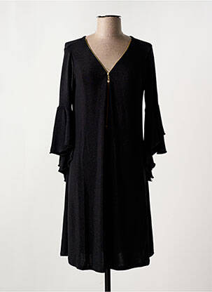 Rochie scurtă mâneci 3/4 mâneci 3/4 negru JULIE D'ORLEAC femeie