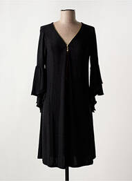 Rochie scurtă mâneci 3/4 mâneci 3/4 negru JULIE D'ORLEAC femeie