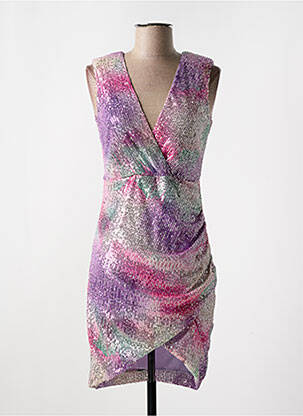 Rochie scurtă fără mâneci fără mâneci violet RINASCIMENTO femeie