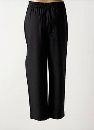 Pantalon larg țesătură poplin mărime normală negru B.YOUNG femeie