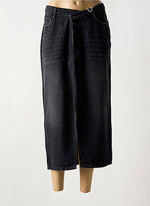 Fustă lungă negru KANOPE femeie