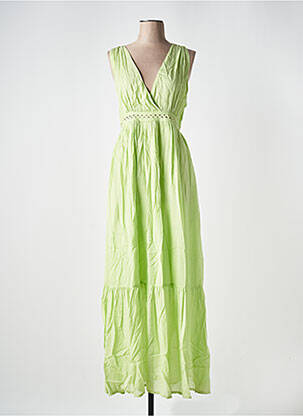 Rochie lungă fără mâneci fără mâneci verde SCOTCH & SODA femeie