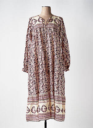Rochie lungă mâneci lungi mâneci lungi roz SCOTCH & SODA femeie