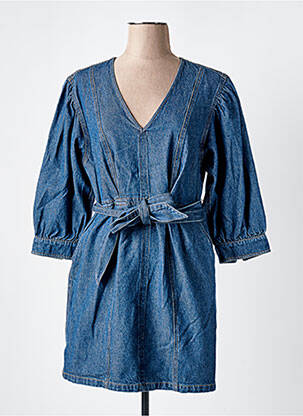 Rochie scurtă mâneci 3/4 mâneci 3/4 albastru SCOTCH & SODA femeie