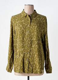 Cămașă croială cambrată mâneci lungi verde SCOTCH & SODA femeie