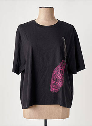 Tricou imprimeu fantezie mâneci scurte negru SCOTCH & SODA femeie