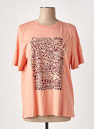 Tricou imprimeu fantezie mâneci scurte portocaliu SCOTCH & SODA femeie