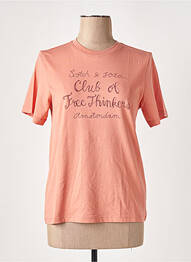 Tricou imprimeu fantezie mâneci scurte roz SCOTCH & SODA femme