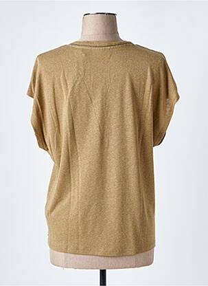 Tricou guler în v mâneci scurte verde SCOTCH & SODA femeie