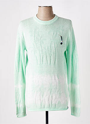 Pulover țesătură moale și aerisită mâneci lungi verde SCOTCH & SODA bărbat